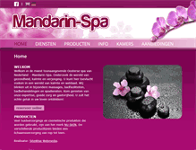 Tablet Screenshot of mandarin-spa.nl